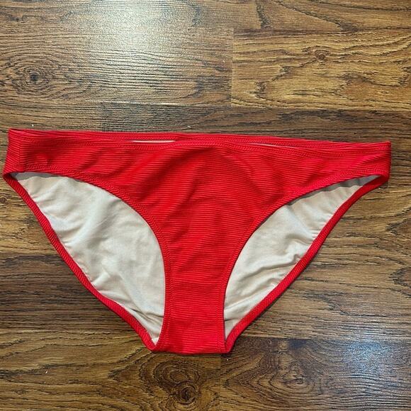 Old Navy Women's Full Coverage Bikini Bottoms Red Size XL Vibrant Swimwear - Picture 1 of 4
